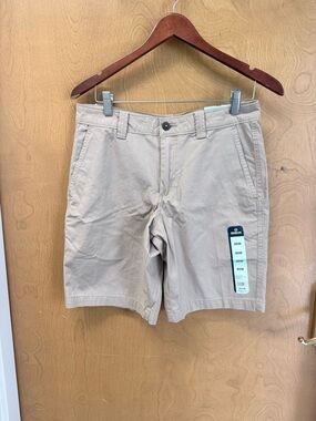 Magellan Outdoors Men's Tan Flat Front Chino Shorts
